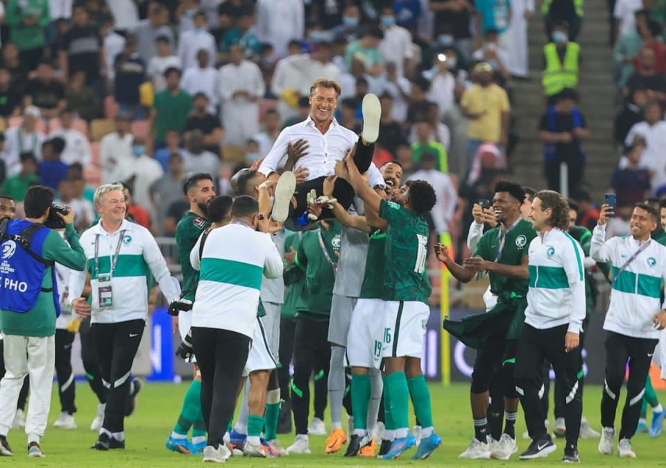 French coach Herve Renard steered Saudi Arabia to a second consecutive World Cup (AFP via Getty Images)