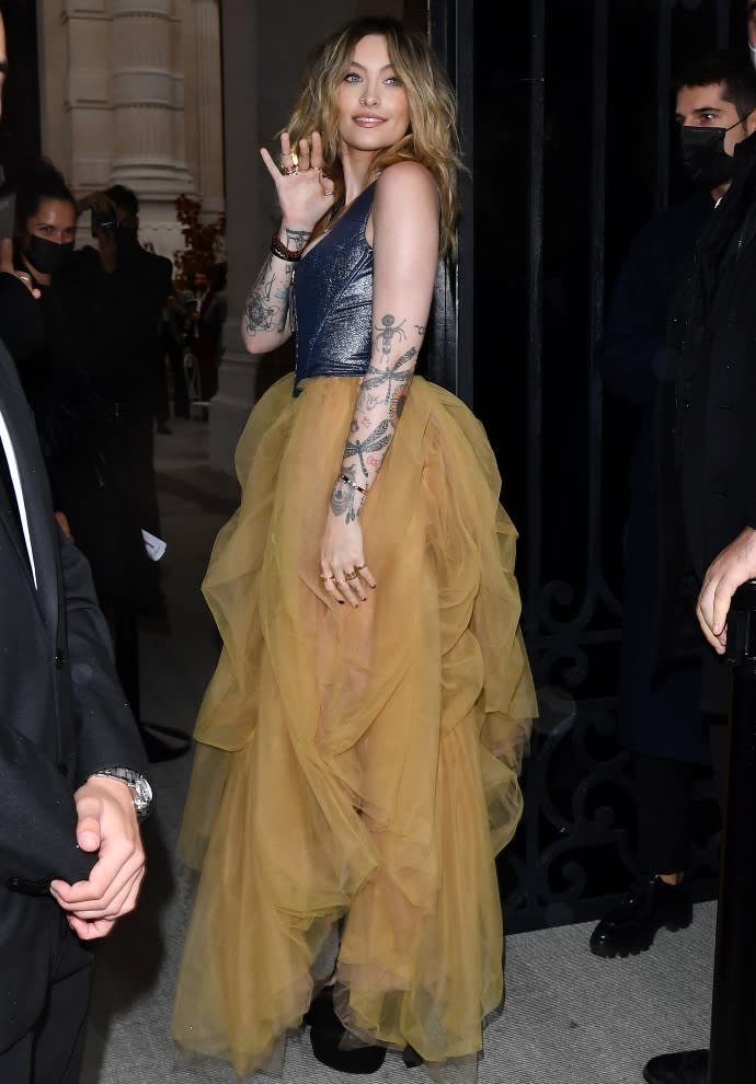 Paris Jackson at the 100 years of Vogue Paris celebration - Credit: KCS Presse / MEGA.