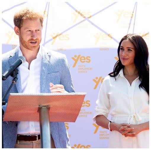 未來哈利夫婦每場演講，都至少有100萬英鎊入袋。（圖／翻攝自sussexroyal IG）