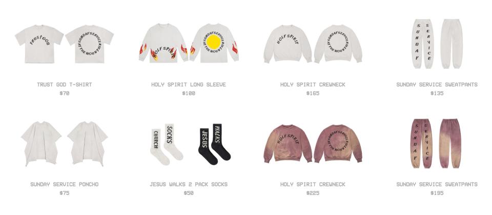 Kanye West Coachella Merch