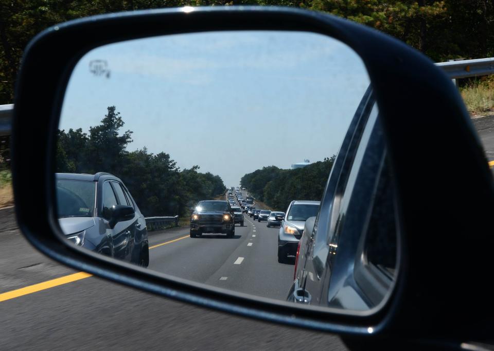 Just like traffic, deadlines are often closer than they appear in the rear view mirror. Steve Heaslip/Cape Cod Times