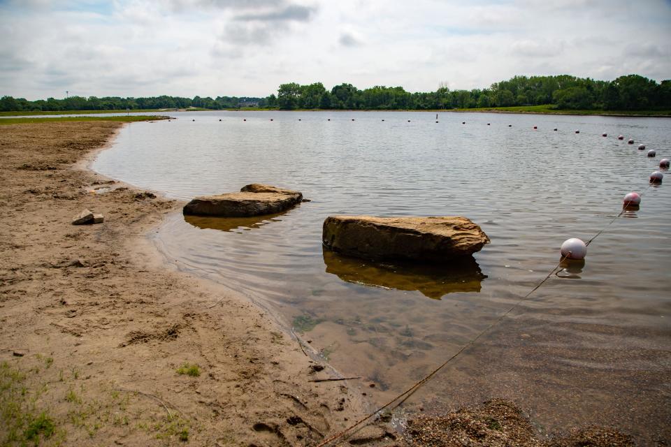 I appreciate any beach in Iowa that's open for swimming.