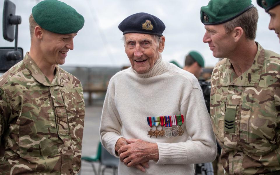 Meeting Royal Marines at the D-Day 75th-anniversary celebrations - Paul Grover