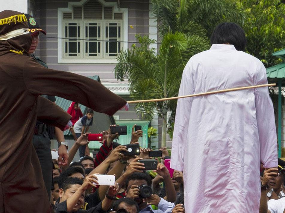 The 39-year-old was sentenced to two strokes of the cane for each of the two occasions of molestation (stock image): Chaideer Mahyuddin/AFP/Getty
