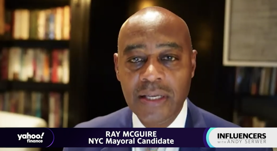 Ray McGuire, a New York City mayoral candidate and former vice chairman at Citigroup, appears on "Influencers with Andy Serwer."