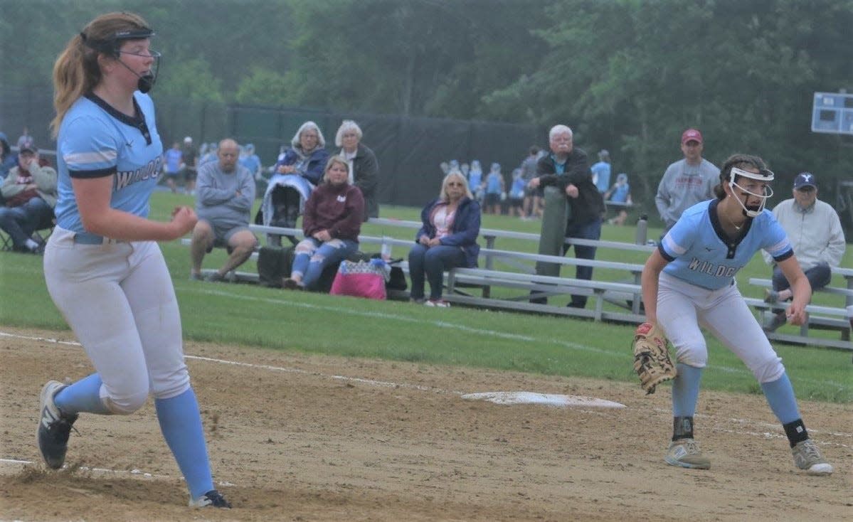 York senior McKayla Kortes struck out nine across six innings in Thursday's 13-3 win over Greely in a Class B South quarterfinal.