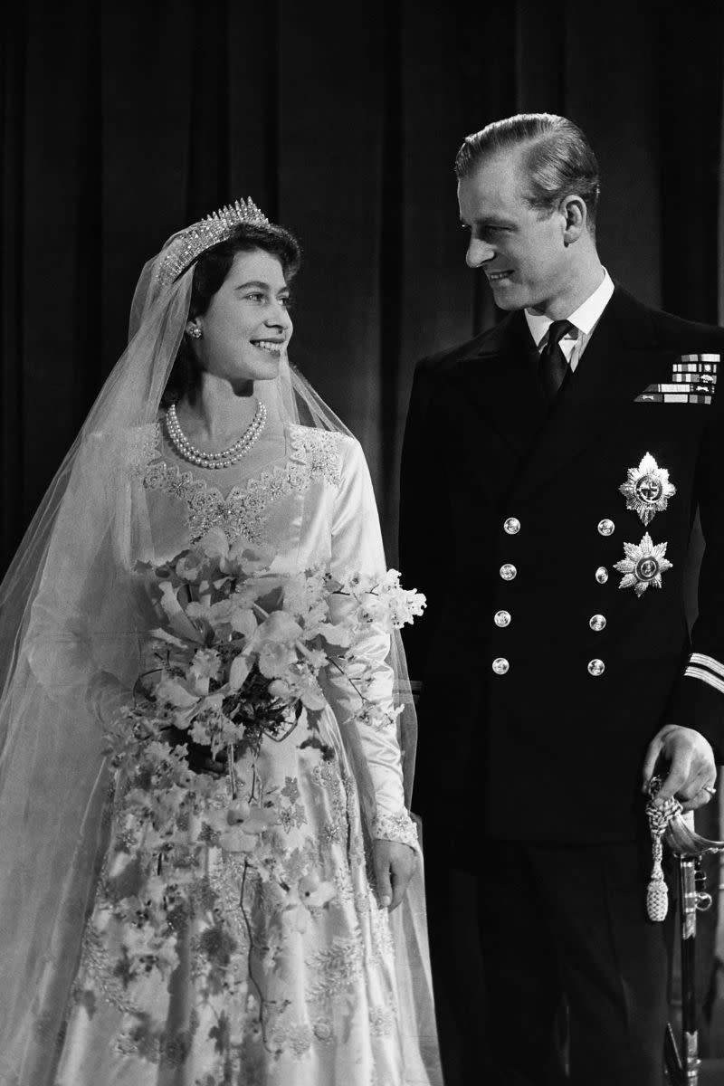 Queen Elizabeth and Prince Philip's wedding