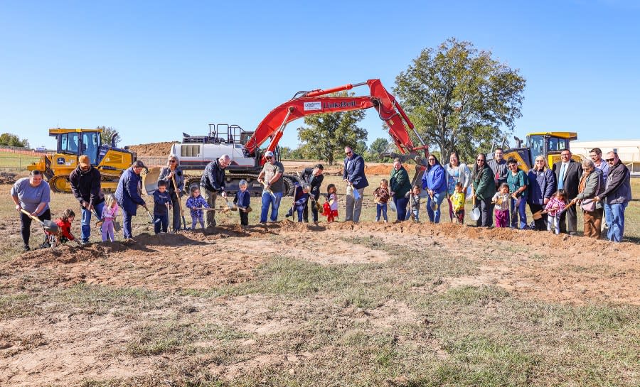Cherokee Nation leaders breaking ground on new Head Start facility.