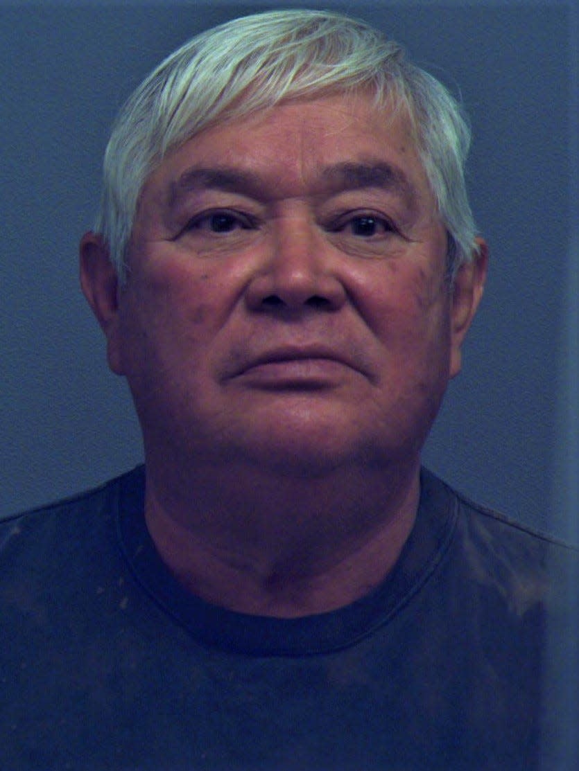 Robert Lee Ramirez, 68, is accused of shooting cats with an air gun.