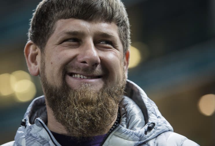 Ramzan Kadyrov, the pro-Putin, leader of Chechnya (Rex) 