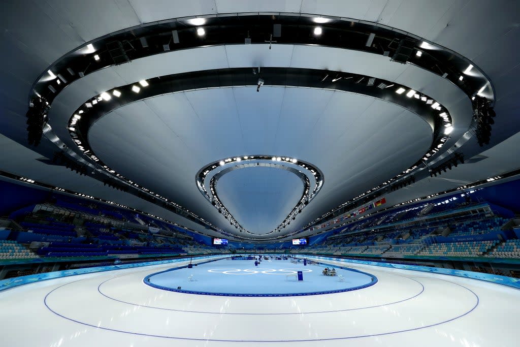 The National Speed Skating Oval is hosting the speed skating in Beijing   (Getty Images)