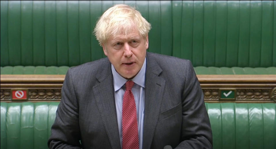 Boris Johnson en el Parlamento británico. (Photo by House of Commons/PA Images via Getty Images)