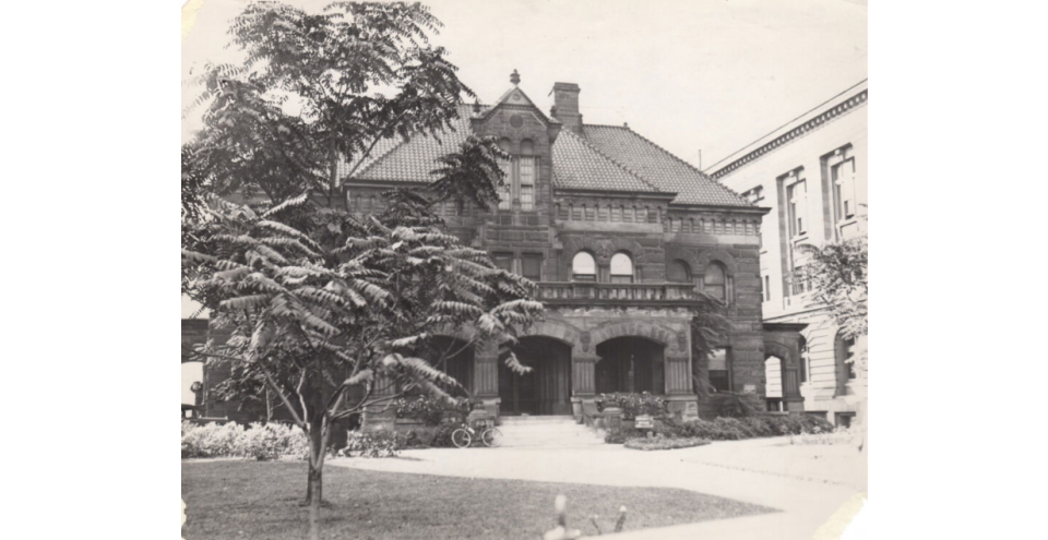 The Summit County Jail, which fronted South Broadway in downtown Akron,  was built in 1902 and razed in 1965.
