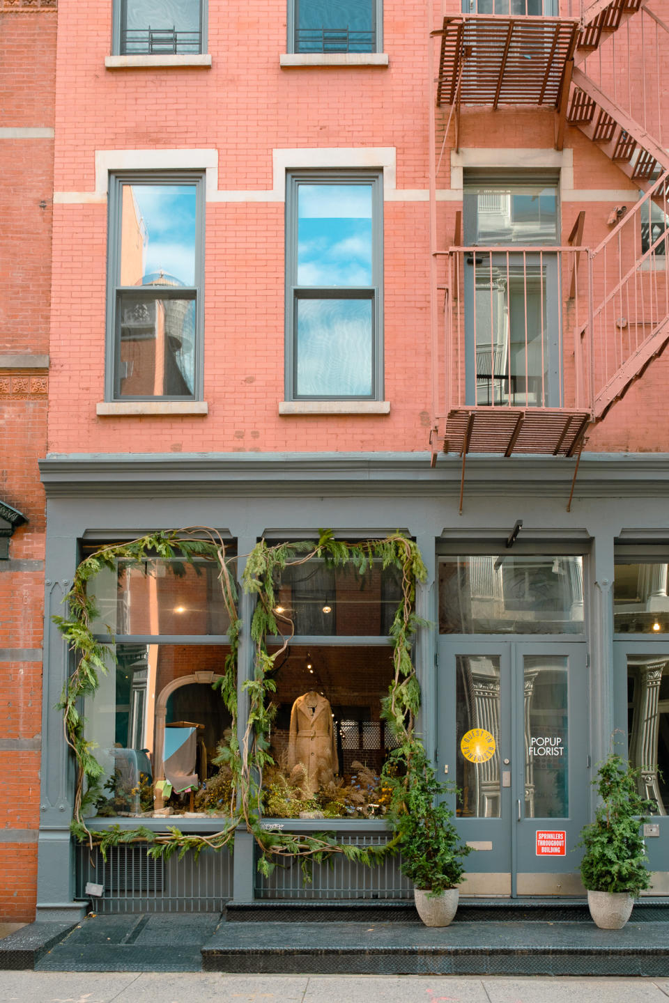 A look outside Guest in Residence’s NYC Feel Shop holiday pop-up.