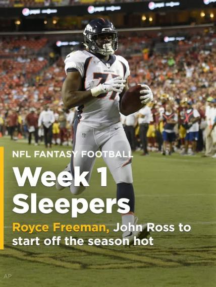 Week 1 NFL Fantasy Sleepers