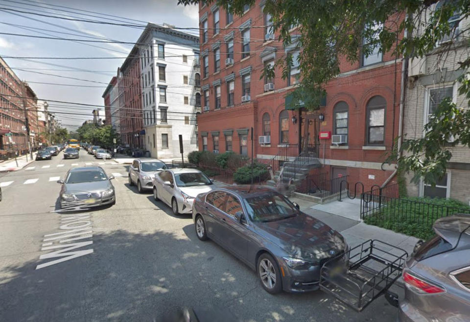 The Google Maps car captured this unfortunate man falling down the stairs in Willow Avenue, New Jersey.