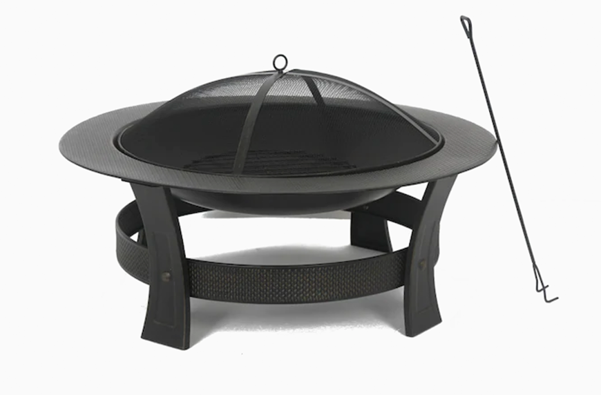 Garden Treasures Steel Wood-Burning Fire Pit