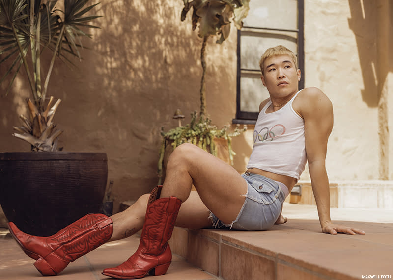 Joel Kim Booster Wears Speedos, Fave Fire Island Gear in New Covers