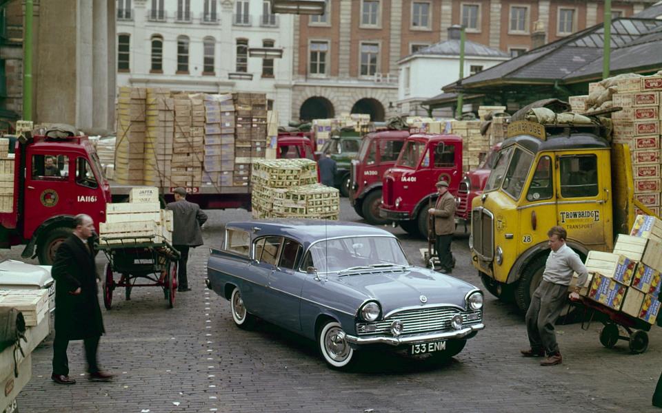 1960 Vauxhall Cresta Friary estate in Covent Garden fruit market. Creator: Unknown. (Photo by National Motor Museum/Heritage Images via Getty Images) - Getty