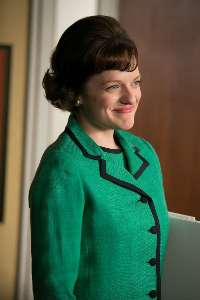 Peggy Olson (Elisabeth Moss) in the "Mad Men" episode, "Favors."