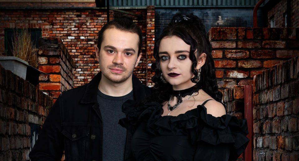 Seb Franklin (Harry Visinoni) and Nina Lucas (Mollie Gallagher) (ITV)