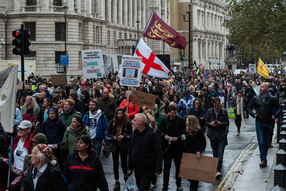 Protest Against Coronavirus Restrictions In London