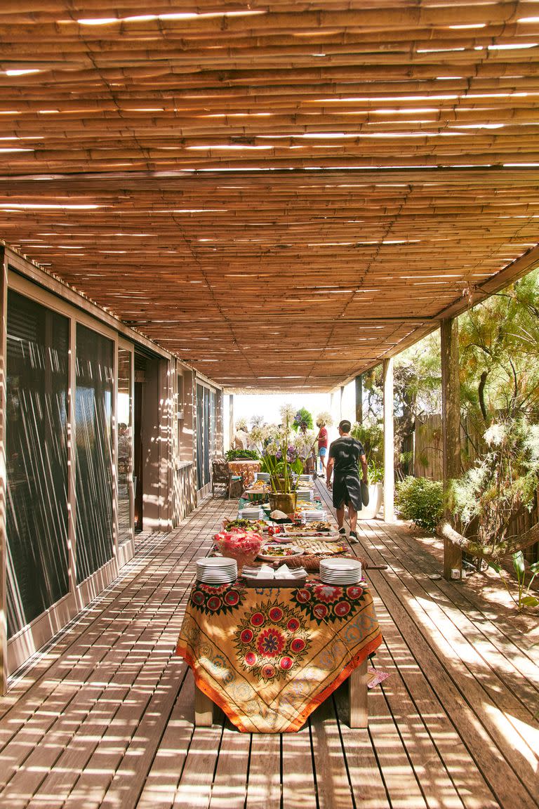 El almuerzo se realizó en Punta Piedras