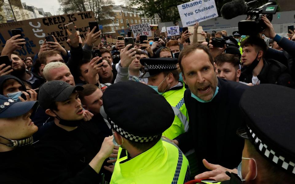 Chelsea goalie asked fans to disperse outside Stamford Bridge - AP