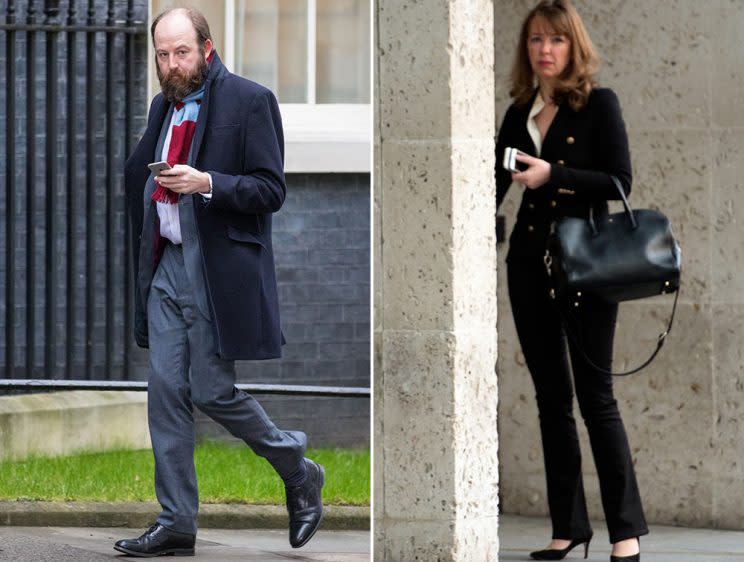 Nick Timothy and Fiona Hill presided over the Tory election campaign (Pictures: Rex)