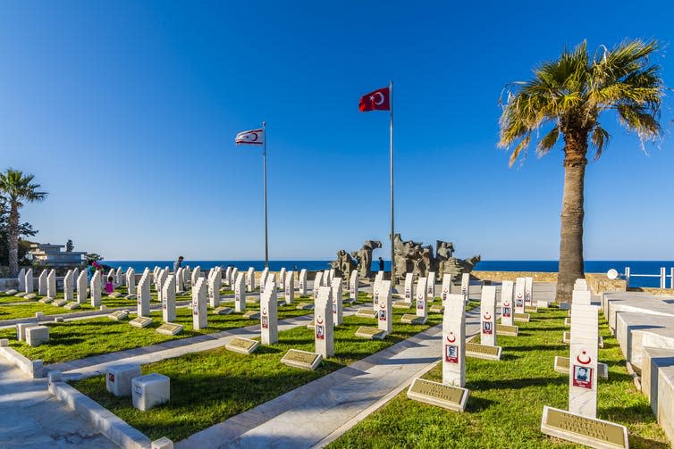 <span class="caption">The Peace and Freedom Museum in Kyrenia, Northern Cyprus, was established in honour of the soldiers who lost their lives in 1974.</span> <span class="attribution"><a class="link " href="https://www.shutterstock.com/it/image-photo/kyrenia-cyprus-march-05-2017-museum-596598839?src=x_-Q1sfbT5Y3Zqu6D9KISQ-1-8" rel="nofollow noopener" target="_blank" data-ylk="slk:Shutterstock;elm:context_link;itc:0;sec:content-canvas">Shutterstock</a></span>