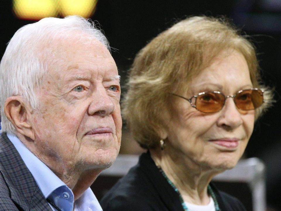 Rosalynn Carter bei einem gemeinsamen Auftritt mit ihrem Ehemann Jimmy Carter. (Bild: imago/ZUMA Wire)