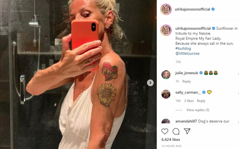 Ulrika Jonsson tattoo - Ulrika Jonsson/Instagram