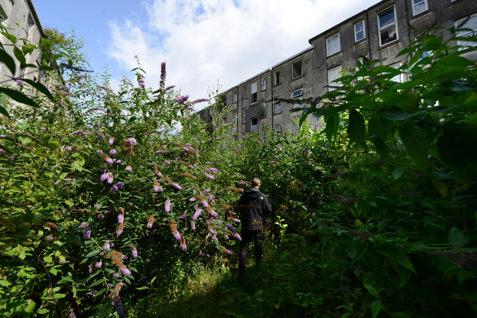 Buildings have been abandoned on the estate (Picture: SWNS)