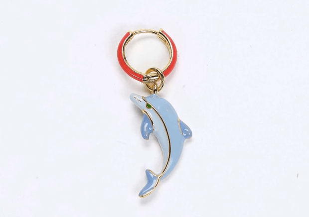 <p>Repeller single dolphin earring, $45, <a href="https://shop.manrepeller.com/collections/all/products/dolphin-earring" rel="nofollow noopener" target="_blank" data-ylk="slk:available here;elm:context_link;itc:0;sec:content-canvas" class="link ">available here</a>.</p>