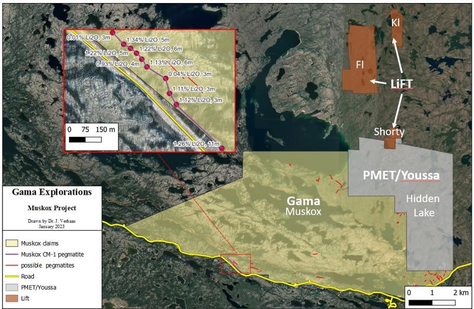 Gama Explorations Inc., Tuesday, March 21, 2023, Press release picture