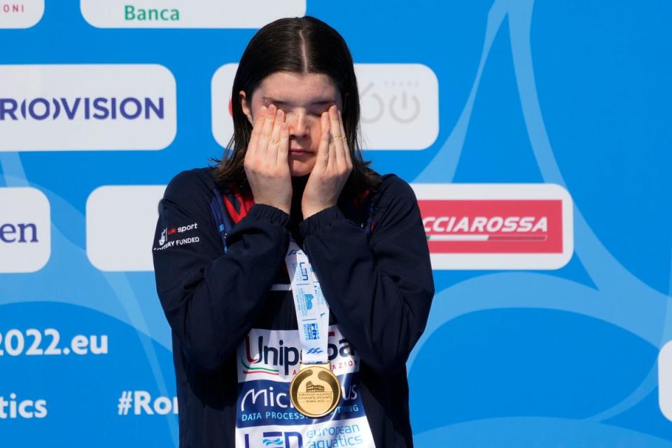 Andrea Spendolini-Sirieix won gold in Rome (AP Photo/Gregorio Borgia) (AP)