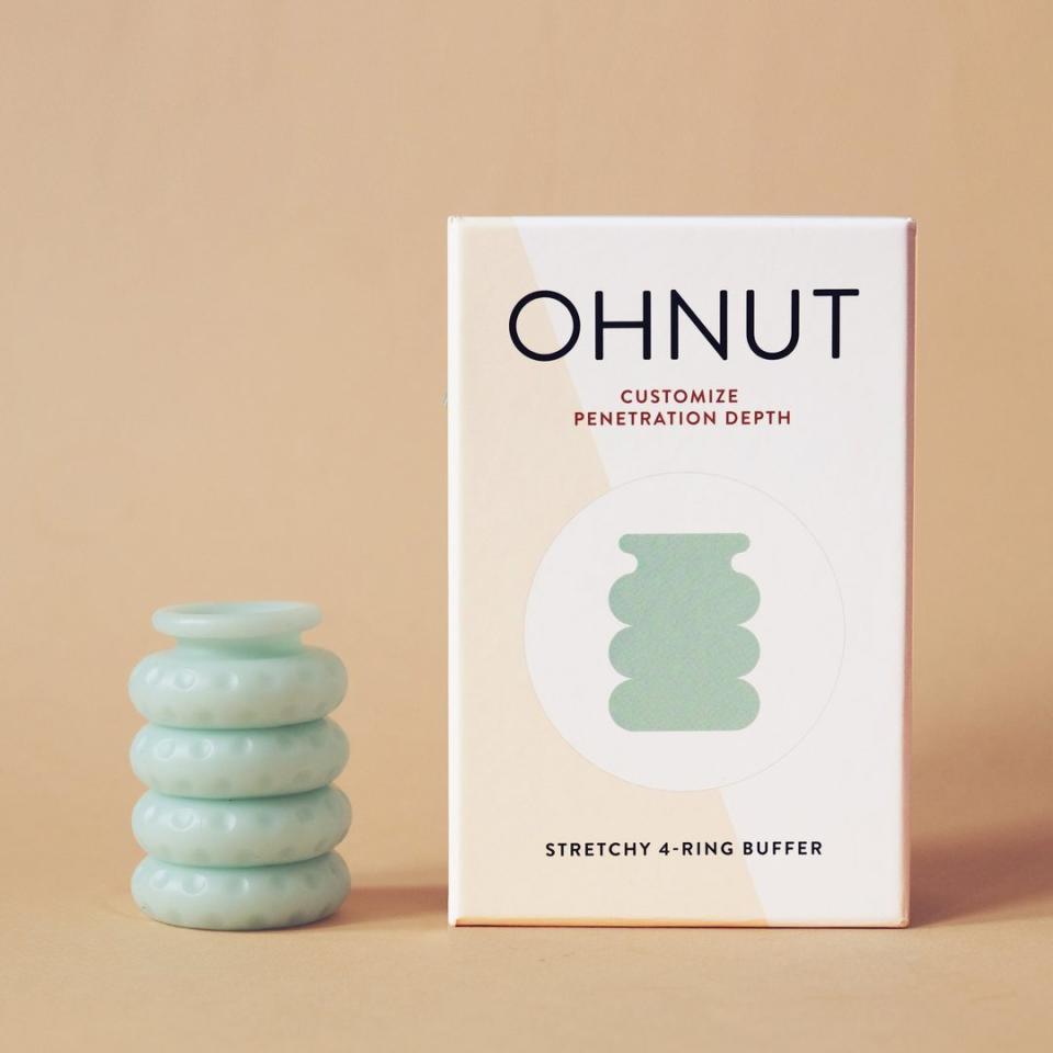 These stretching, stackable rings can help make sex more comfy by creating a small buffer between you and your partner. <br /><br /><strong><a href="https://ohnut.co/products/ohnut-set" target="_blank" rel="noopener noreferrer">Get a set of 4 from Ohnut for $65.</a></strong>