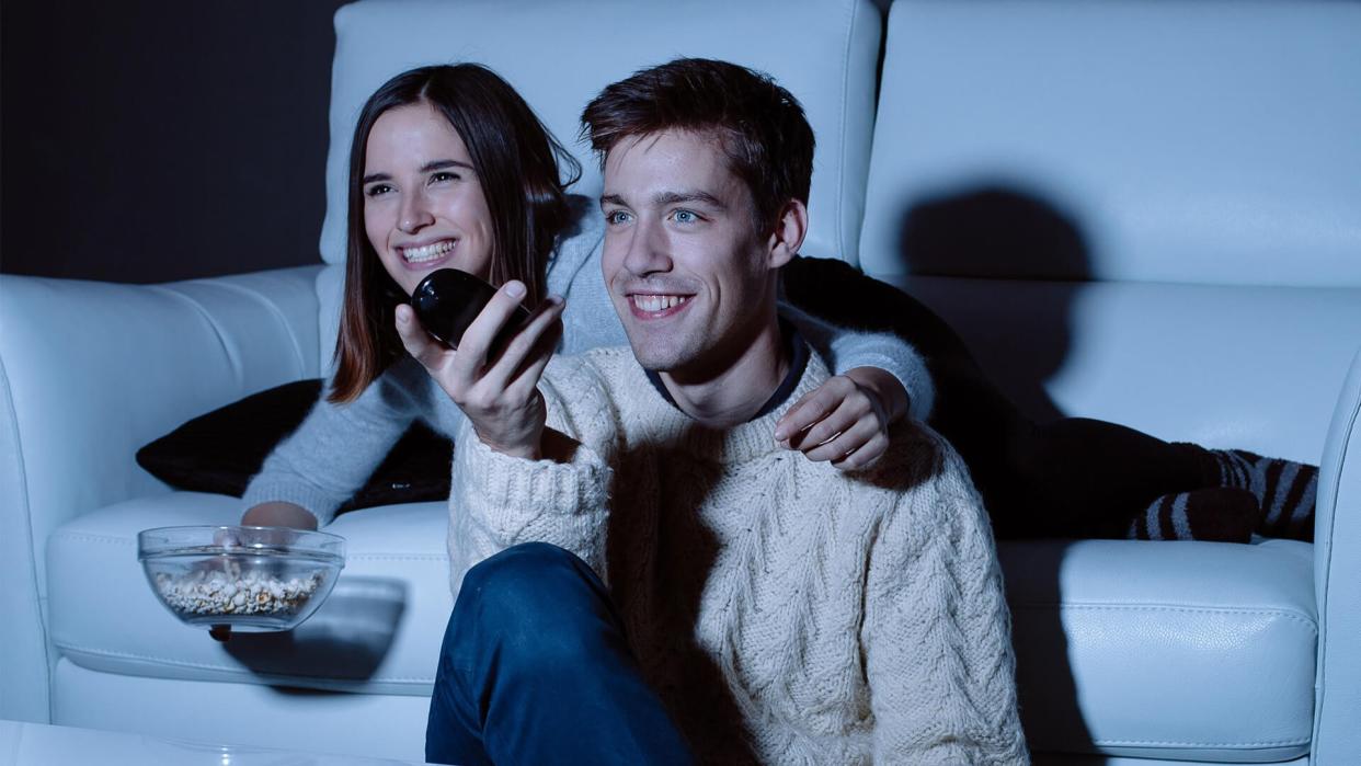 couple watching movie