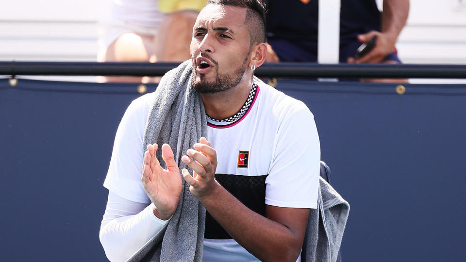 Nick Kyrgios. (Photo by Al Bello/Getty Images)