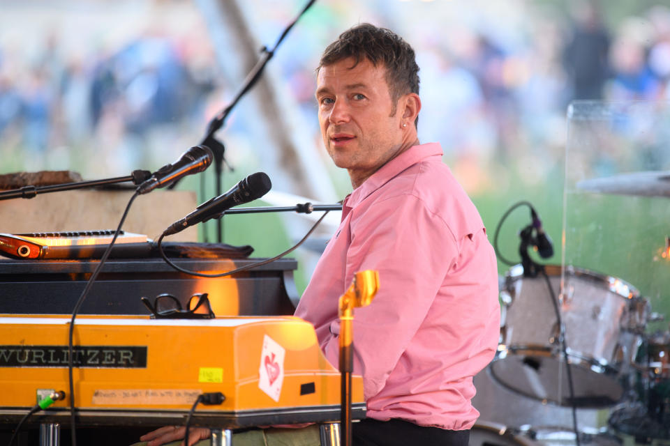 Damon Albarn performing on the second day of the Latitude festival in Henham Park, Southwold, Suffolk. Picture date: Saturday July 24, 2021. Photo credit should read: Matt Crossick/Empics