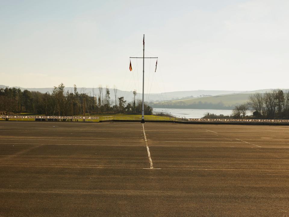 The parade ground at HMS Raleigh