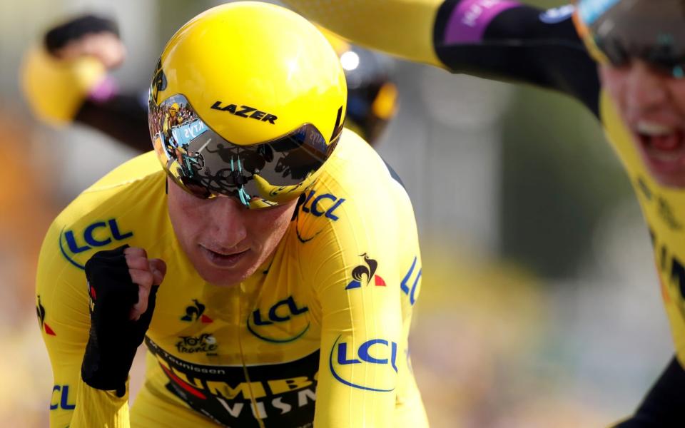 Mike Teunissen has retained the yellow jersey - REUTERS