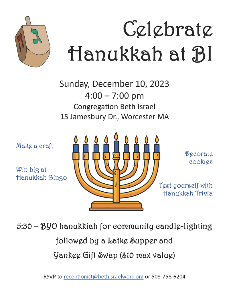 Celebrate Hanukkah at the BI