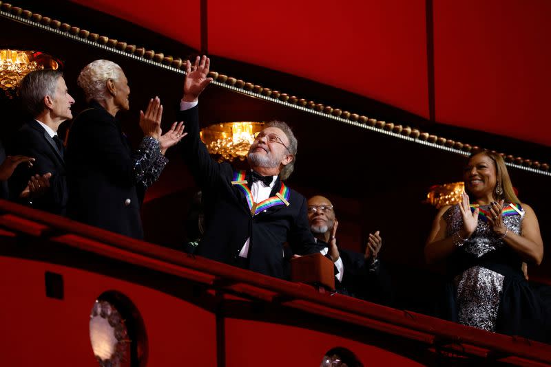 Billy Crystal is introduced at the 2023 Kennedy Center Honors gala at the Kennedy Center in Washington