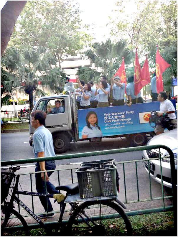 Thank you! Workers' Party's team shouts.