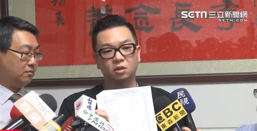 市議員張彥彤今日召開記者會說明鉛中毒事件，直指盛唐中醫診所呂世明可惡至極。