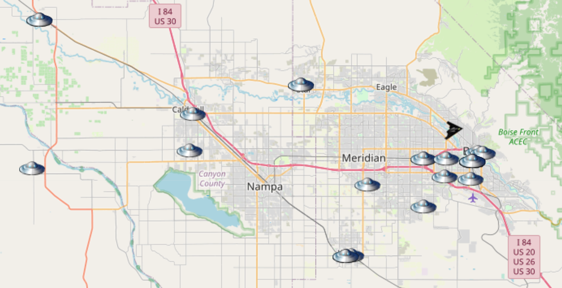 Idaho has one of the most UFO sightings per 100,000 people in the country, including several in the Treasure Valley.