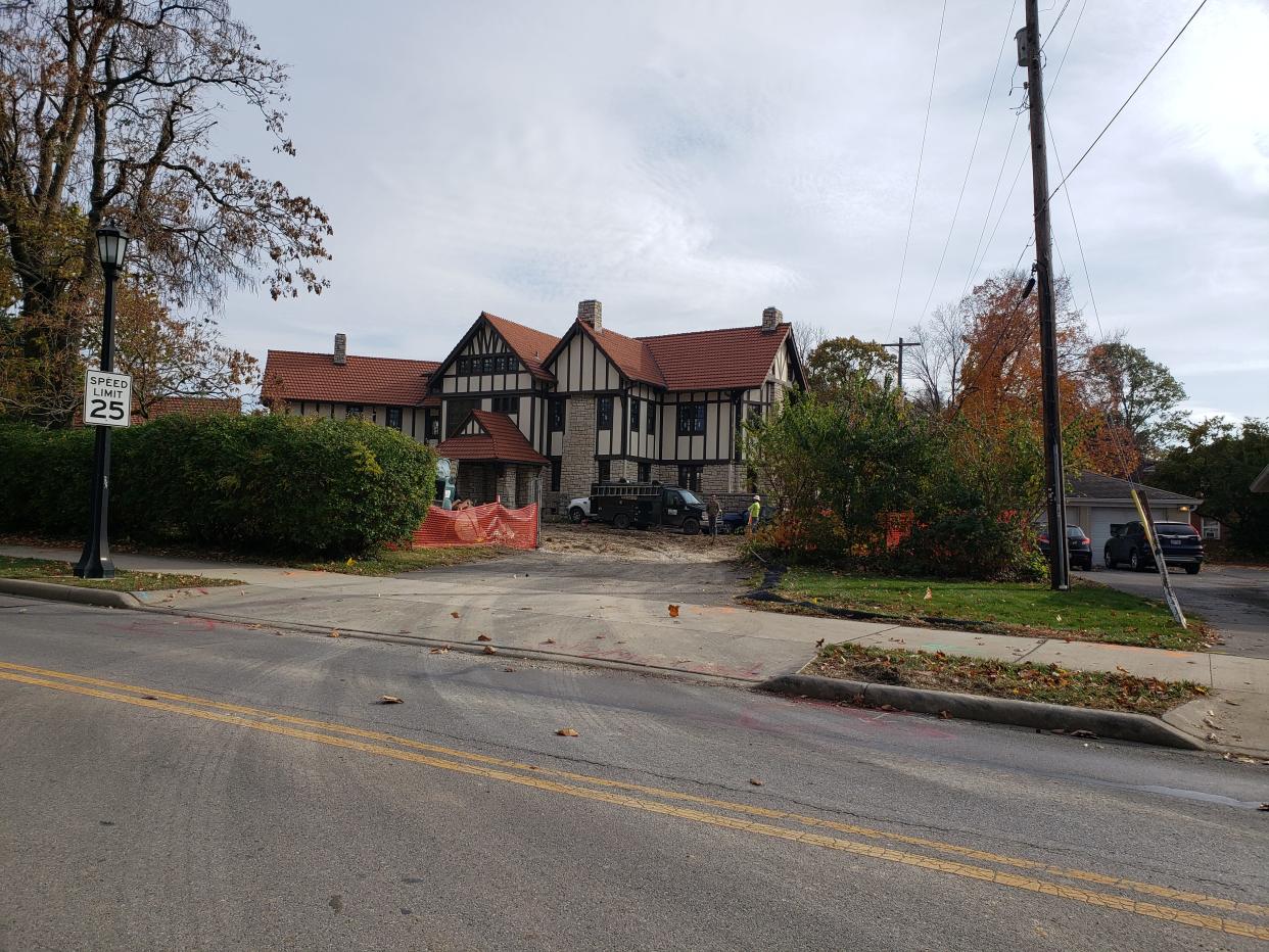 Work has begun converting the former Marble Cliff Gateway Mansion property on West 5th Avenue into condominiums.