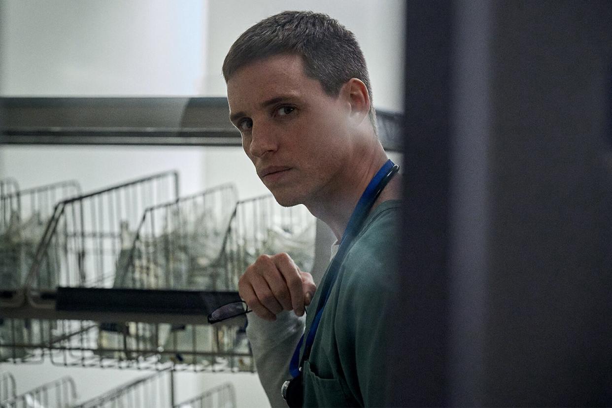 The Good Nurse (2022). Eddie Redmayne as Charlie Cullen.