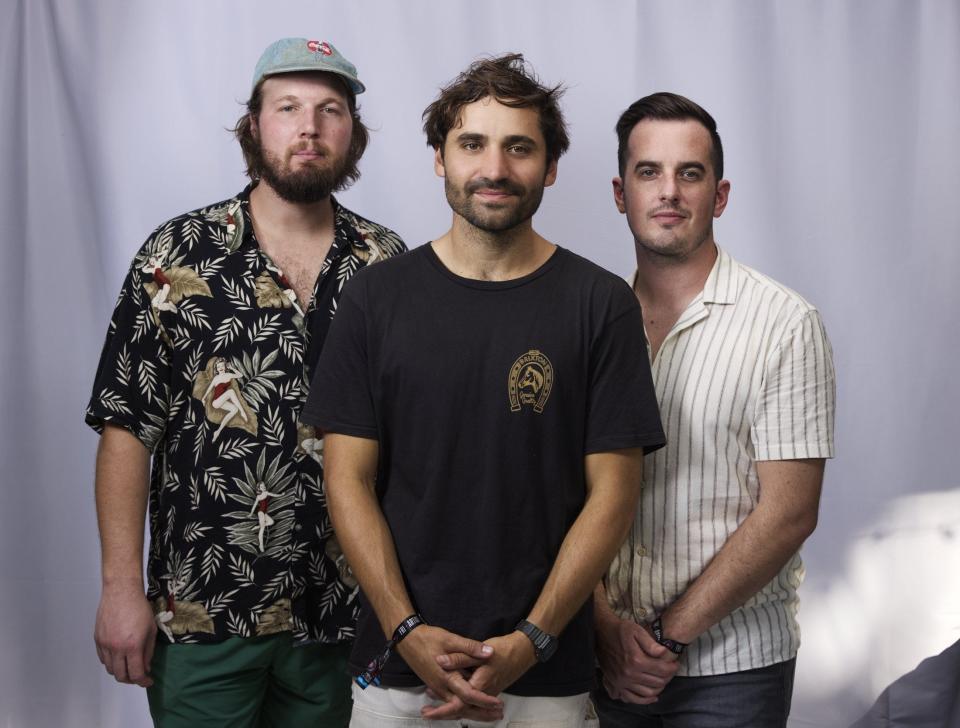 Oliver Hazard backstage at ACL Fest.